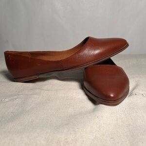 Zodiac Brown Leather Flats